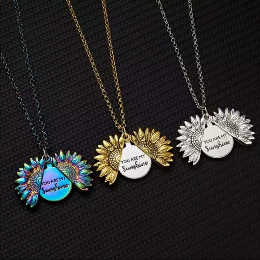 New You Are My Sunshine Open Locket Necklace - Picture 6 of 6